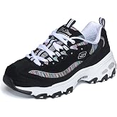 Skechers Women's D'Lites Interlude Sneaker | Air-Cooled Memory Foam Insole, Cushioned midsole with flexible outsole, Sporty fashion sneaker with a lace-up front