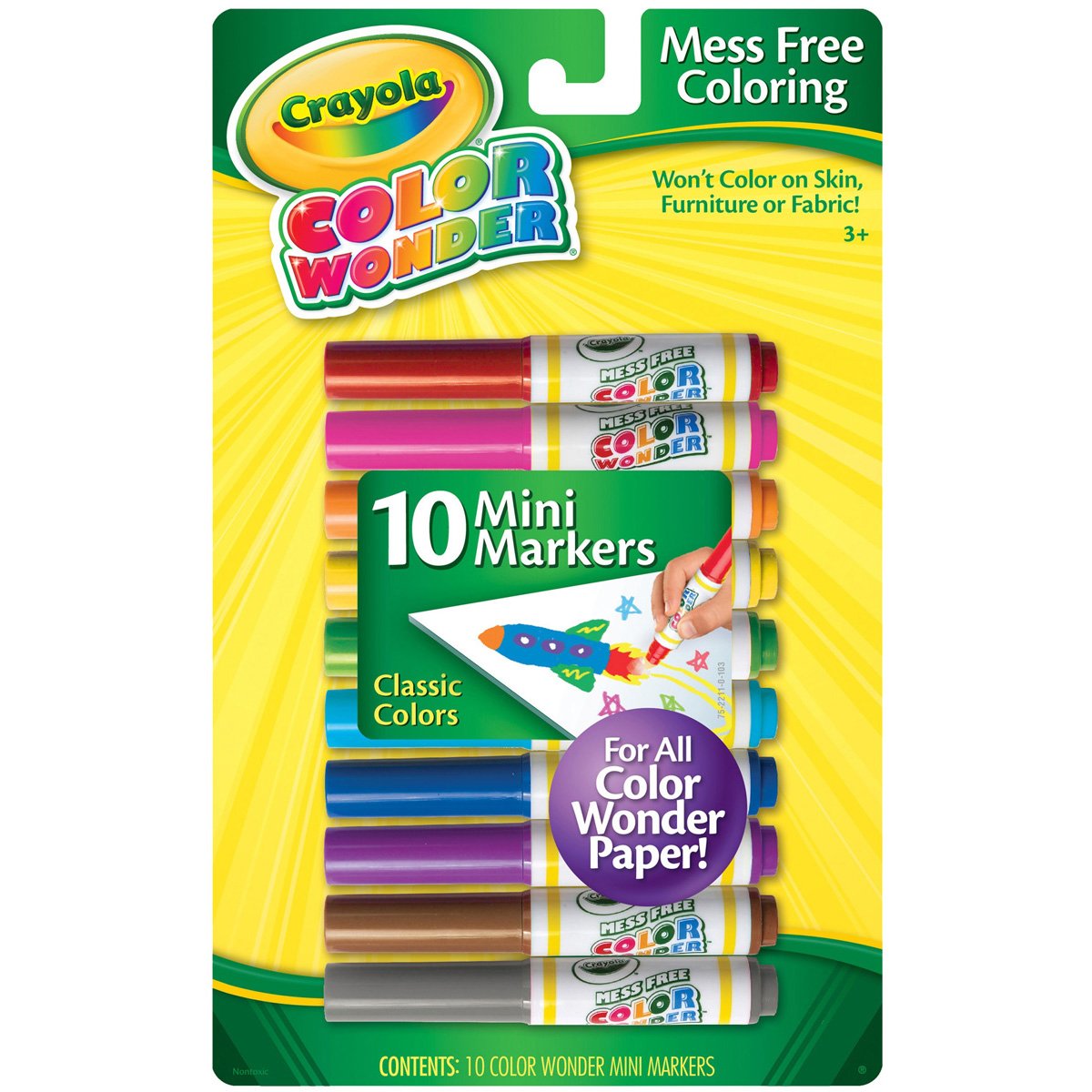Crayola Color Wonder 10 Mini Markers Free Shipping eBay