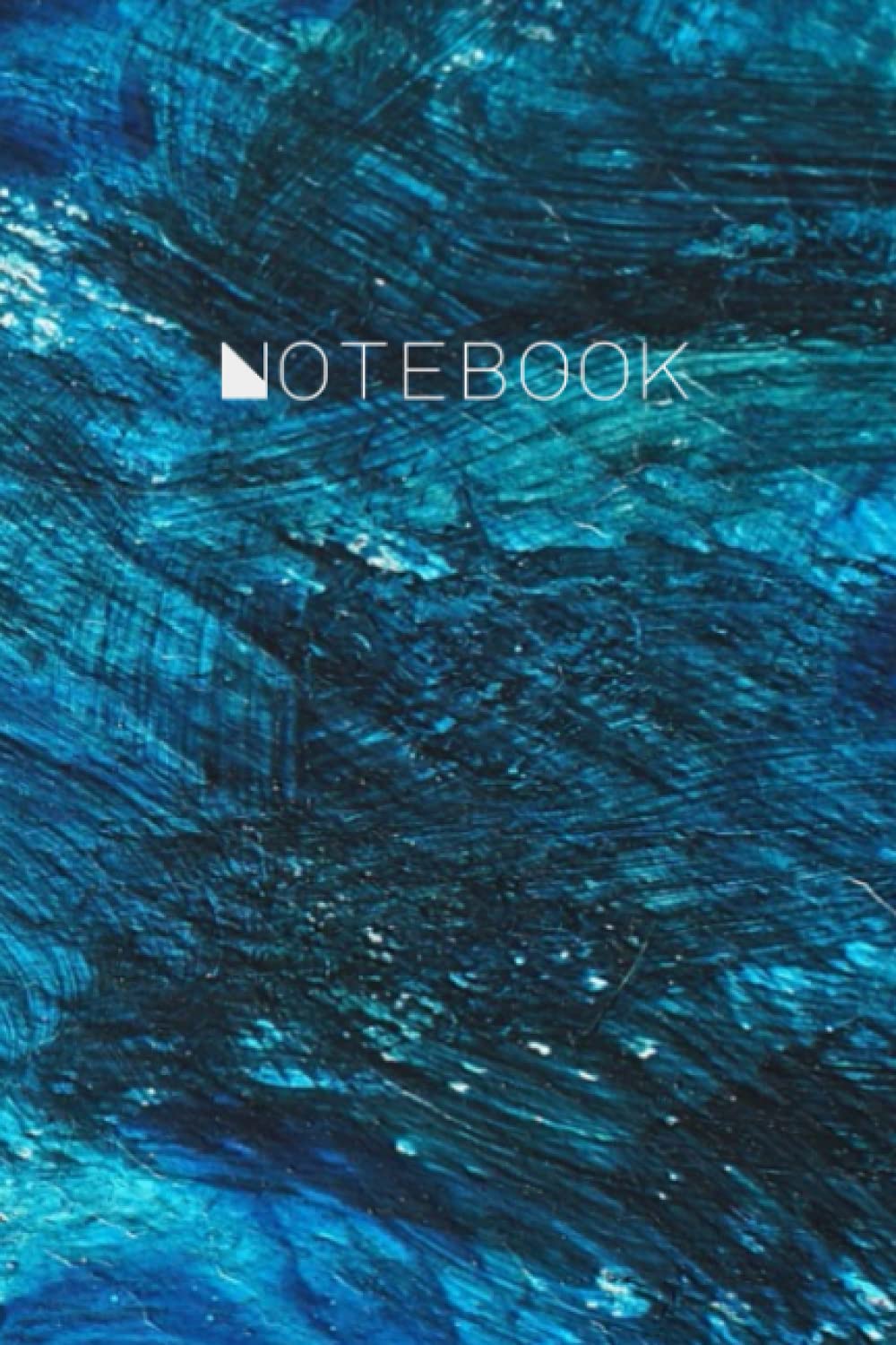 Notebook: Dotted Notebook/Journal, 6x9 Inches, 120 Pages, Blue Abstract
