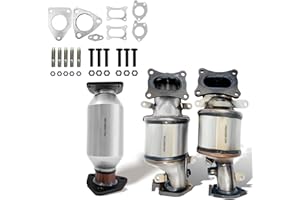 PULCHERFLOW Catalytic Converter Compatible with 2008-2017 Honda Accord, 2008-2019 Honda Odyssey, 2009-2019 Honda Pilot, Honda Accord Crosstour 2010-2011 3.5L Catalytic Convertor (EPA Compliant)