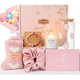 Valentine's Day Gift Baskets for Women, Gifts for Women, Mom, Wife, Girlfriend, Sister, Her - Happy Birthday, Christmas, Valentine's Day, Mothers Day Gifts (Pink)