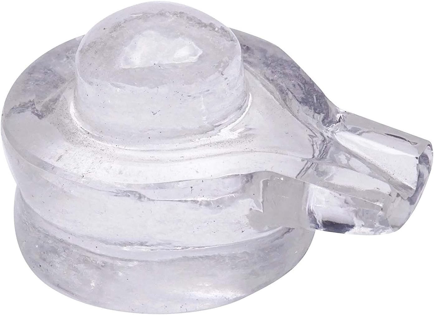 Siddhratan Crystal Clear Carved Shiva Lingam Religious Car Dashboard Shivling Home Décor