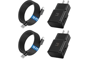 UBEARKK Android Phone Charger Type C with 10 FT C Cable Fast Charging for Samsung Galaxy S10/S10e/S10+/S9+/S8+/S23/S22/S21 Ultra/S20/Note 20/Note 10/Note 9/Z Flip 3/A03s/A02s, 2Pack