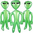 BBTO 3 Pcs Alien Inflates Inflatable Jumbo Alien Blow up Toy for Party Decorations, Halloween, Birthday, Theme Party(35 Inch,Green)