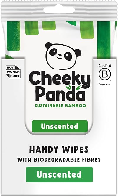 The Cheeky Panda Bamboo Hand Wipes 12 Packs of 12 Travel Wipes