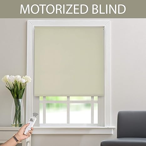 Buy Deco Window Automatic Motorized Polyester Blend Corded