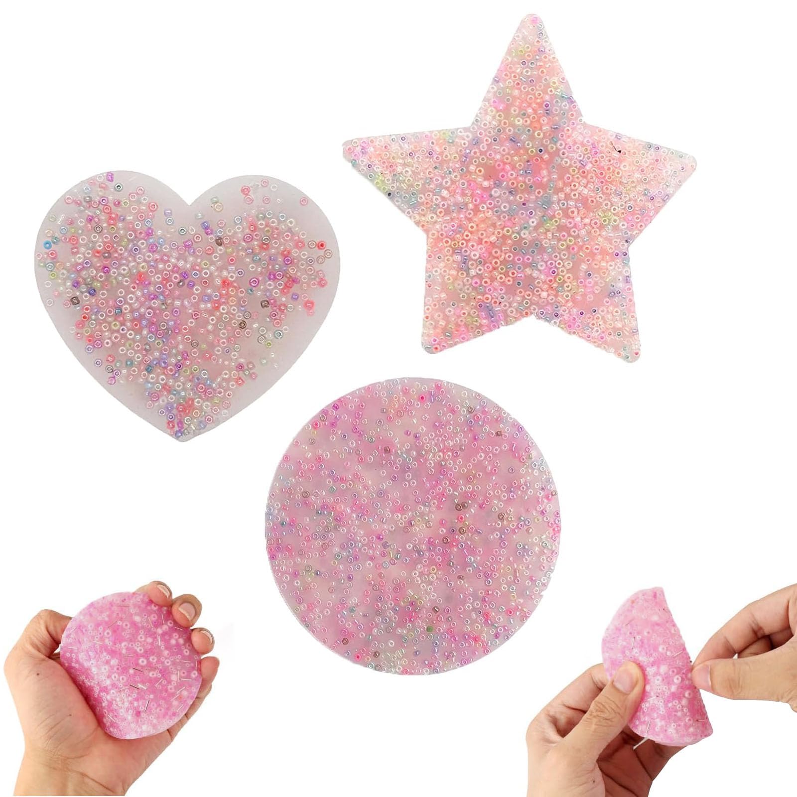 3 Pcs Picky Pad Reusable Sensory, Picky Pad, Skin Picking Fidget Toys, Pick Pad, Picky Pads, Can Improve Focus And Strengthen Hand Muscles, Release Pressure, Suitable For Children And Adults