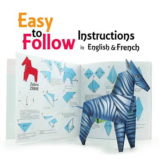 Amazoncom Origami Kit For Kids Jungle Edition 16 Pieces