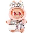 ALTRJO Designed for Labubu Clothes, Luxury Chic Series for 17cm Labubu, High-End Fashion Doll Clothes for Labubu Accessories (NO Doll) (White Dress+Hairband+Bag)