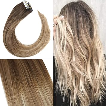 Amazon Com Youngsee 100 Remy Straight Human Hair Tape In