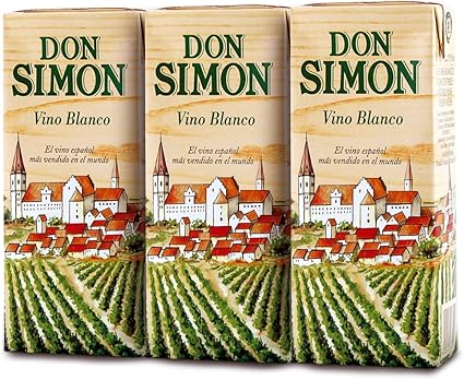 Vino Don Simon - Blanco 0,200 L Brik: Amazon.es: Alimentación y bebidas