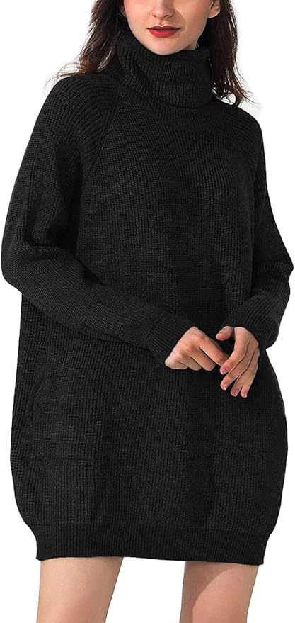 oversized mini sweater dress