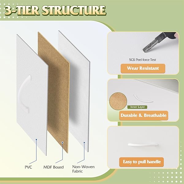 WLIVE 9-DRAWER DRESSER, FABRIC STORAGE TOWER FOR BEDROOM, HALLWAY, CLOSET, TALL CHEST ORGANIZER UNIT FOR BEDROOM WITH FABRIC BINS, STEEL FRAME, WOOD TOP, EASY PULL HANDLE, WHITE