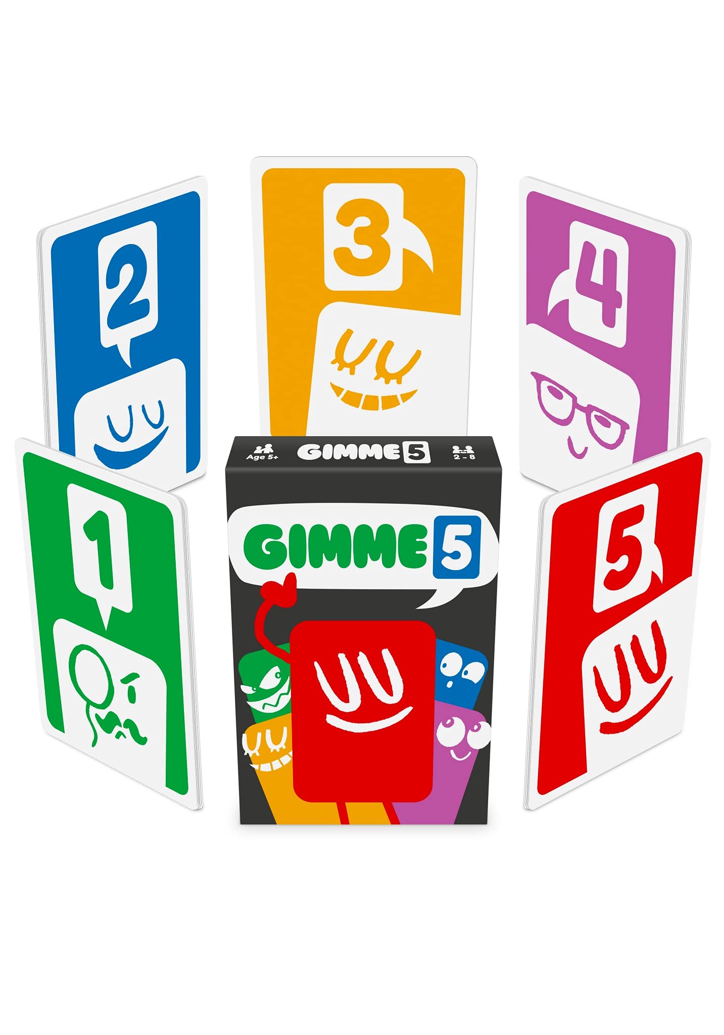 100 PICS GIMME 5, The Count Yourself Lucky Card Game. Perfect card game for young kids and children, Age 4+, rules as simple as snap, anyone can win