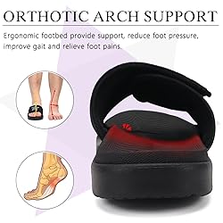 KuaiLu Mens Slides Soft Cushion Sport Sandals with