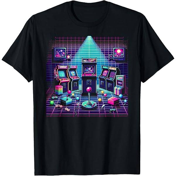 Amazon.com: 80s 90s Video Game Retro Vintage Classic Arcade T