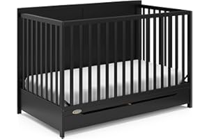 Graco Melrose 5-in-1 Convertible Crib with Drawer - Black