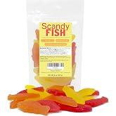 Swedish Gummy Fish Candies, Dye-Free Tropical Gummy Fish 8 Ounce | Pineapple, Citrus, and Raspberry Gummy Fish