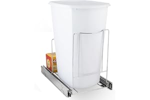 HOLDN’ STORAGE Hold N' Storage Pull Out Trash Can Under Cabinet- Trash Can Not Included, Heavy Duty - Lifetime Limited Warranty- Requires an 11"W Cabinet Opening, Adjustable- Steel Metal with Anti Rust Chrome Finish