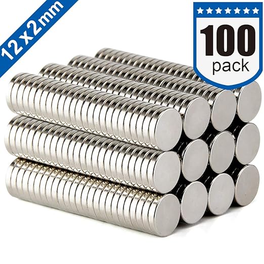 DIYMAG Imanes para nevera de níquel cepillado, imanes de oficina ...