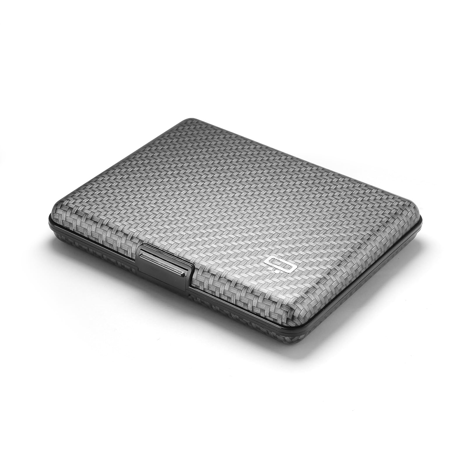 ÖGON -DESIGNS- Aluminium Wallet, Large Capacity, RFID Protection Against Fraud and demagnetization, Smart Case Big Stockholm Model (Carbon Effect)