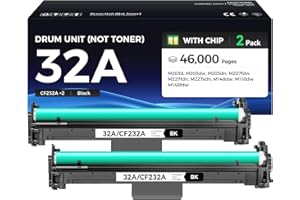 CAINK 32A CF232A Drum Unit Not Toner 2-Pack Replacement for HP 32A CF232A Imaging Drum Compatible for HP LaserJet Pro MFP M227fdw M227fdn M148fdw M227sdn M203dw M203dn M203d M118dw M148dw M149 Printer Black