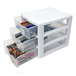 Sterilite 20738006 3 Drawer Clear Mini Unit