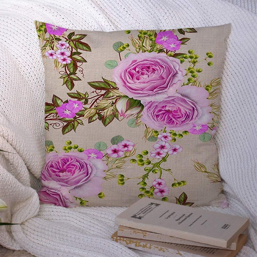 Throw Pillow Covers Floral Texture Vintage Abstract