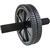 GoFit Dual Exercise Ab Wheel- Roller with Handles,Black,One Size,GF-Dew