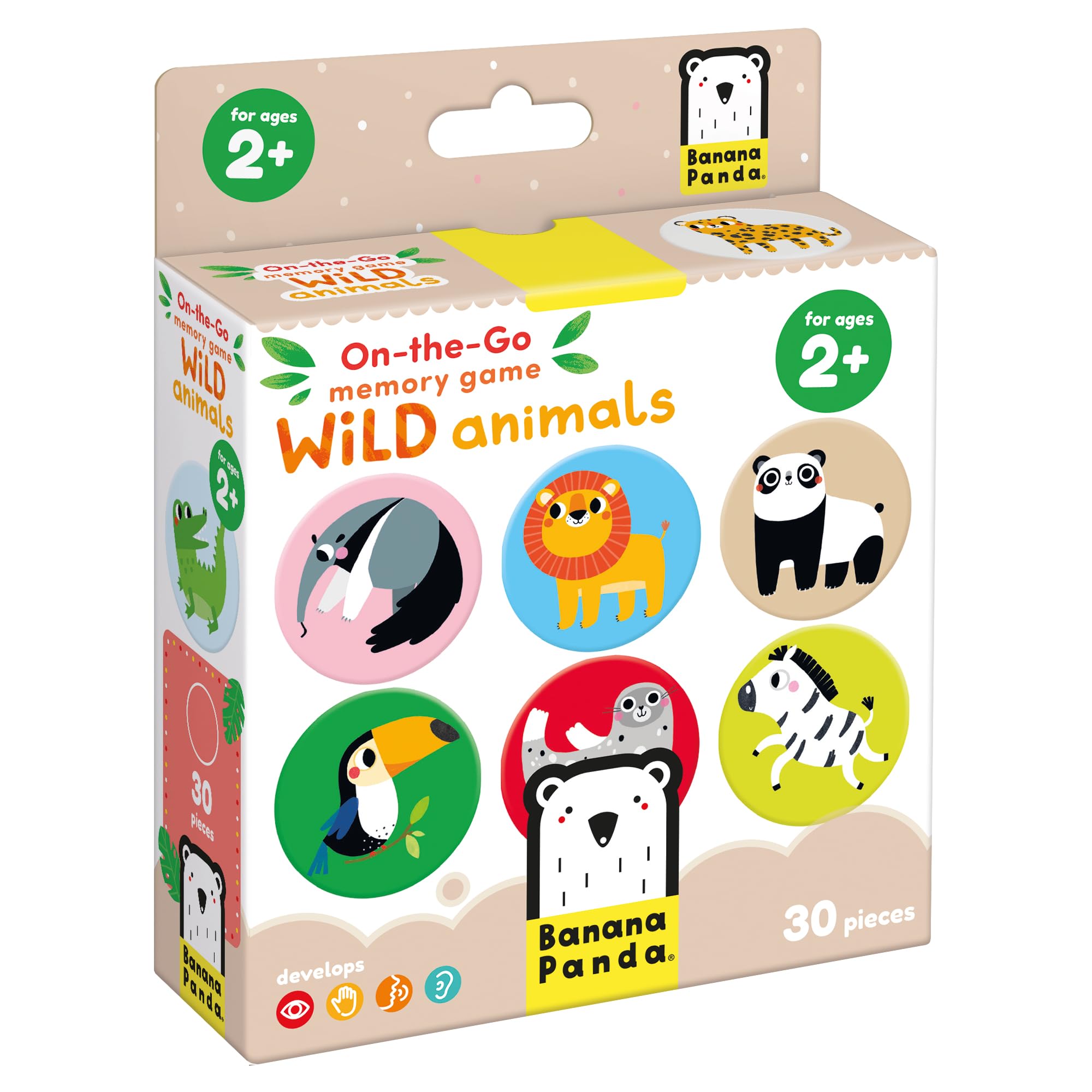 Banana Panda On-The-Go Memory Game Wild Animals 2+ - Toddler Toy from 2 Years — image 1