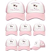 Suhine 8 Pack Galentine Trucker Hats for Women Valentine's Day Social Club Cap for Bestie Friends Galentine Gang Caps Valentine Sleepover Party Favors Goodie Bag Stuffers