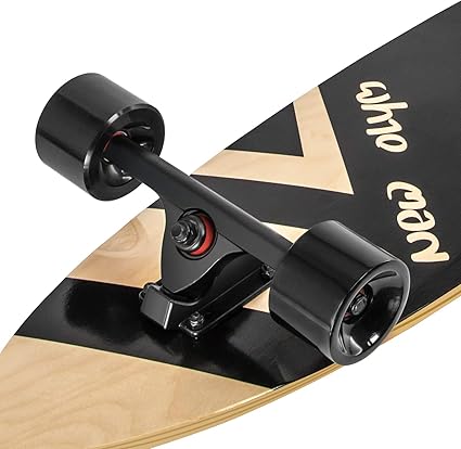 New Olym Longboard Skateboard, 44 Inch 8 Layer Canadian Maple Drop Through Longboards for Youths Beginners