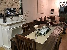 Elegante Kaminumrandung Kaminumbau Kaminkonsole MDF Weiß geeignet für