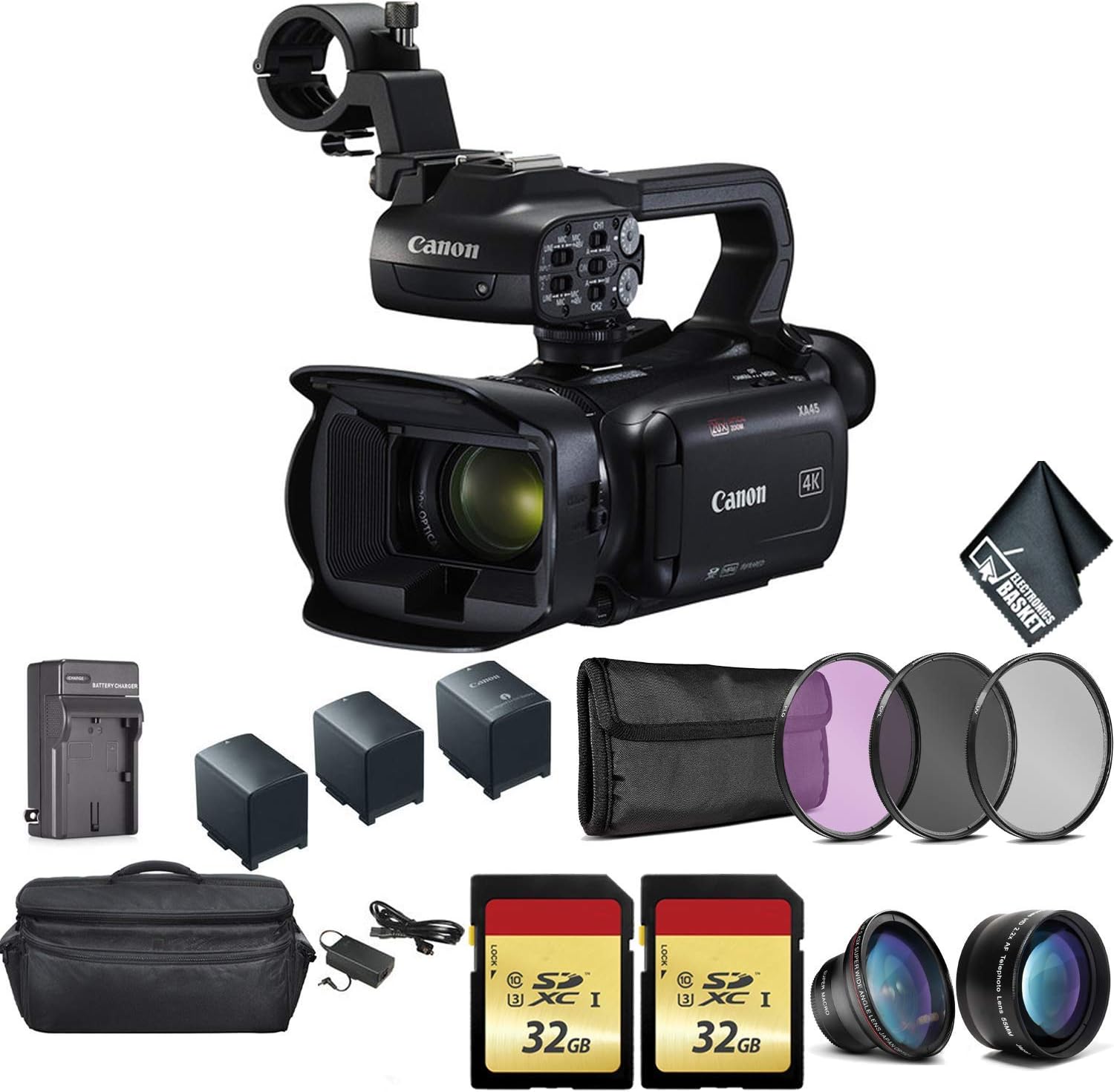 Canon XA45 Professional UHD 4K Video Camcorder with Mini