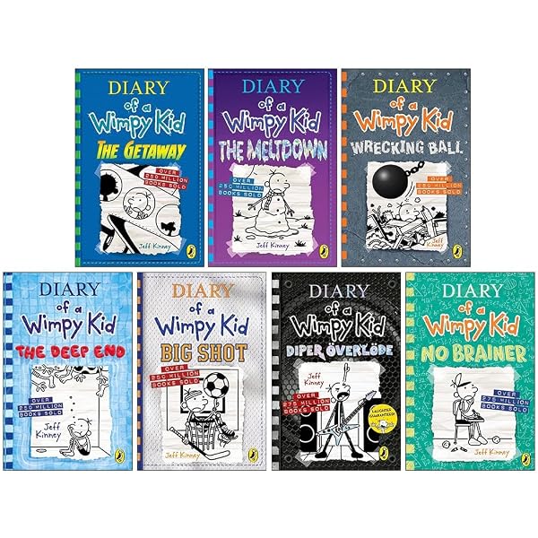 Diary of a Wimpy Kid 18 Books Collection Hardcover Set by Jeff