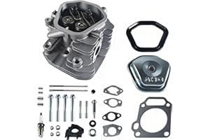 GOIRTUTSS Cylinder Head Kit for Honda GX240 GX270 8HP 9HP Engine with valve cover rockers spark plug