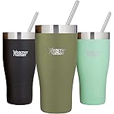 Healthy Human Stainless Steel Tumbler with Straw & Lid | Splash Proof Insulated Travel Cup | Eco-Friendly Coffee Tumblers | Water Cups with Straws Cleaner and Splash Proof Lids (32oz, Olive)