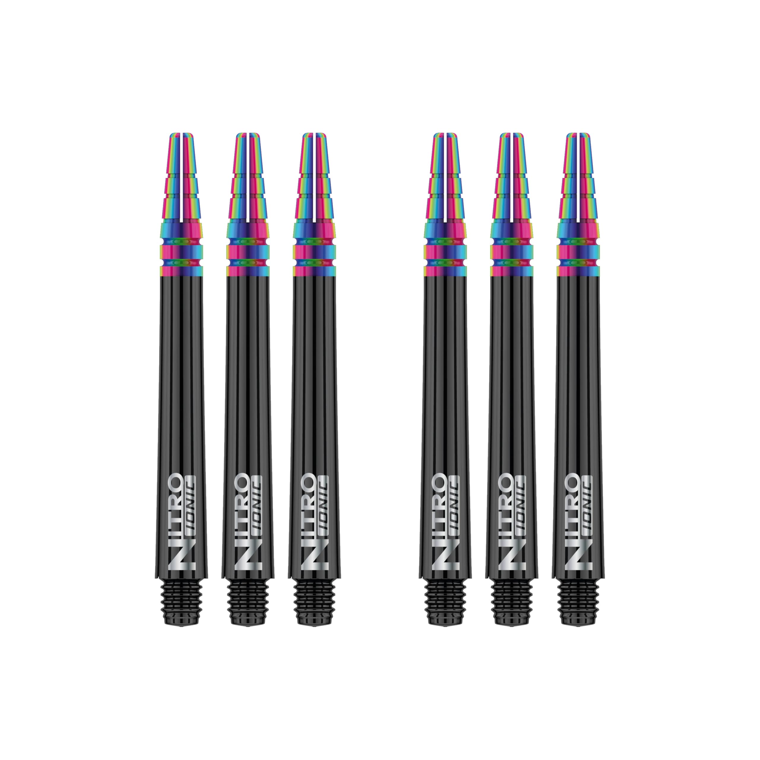 RED DRAGON Nitrotech Ionic Medium Stems - Black - 2 sets per pack (6 Stems in total)