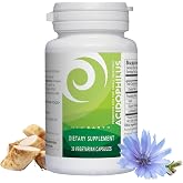New Earth Acidophilus Probiotic Capsules, Lactobacillus Acidophilus, 30 Ct | 5 Billion CFU single strain DDS-1 for digestive comfort and nutrient absorption, prebiotic inulin, for women and men