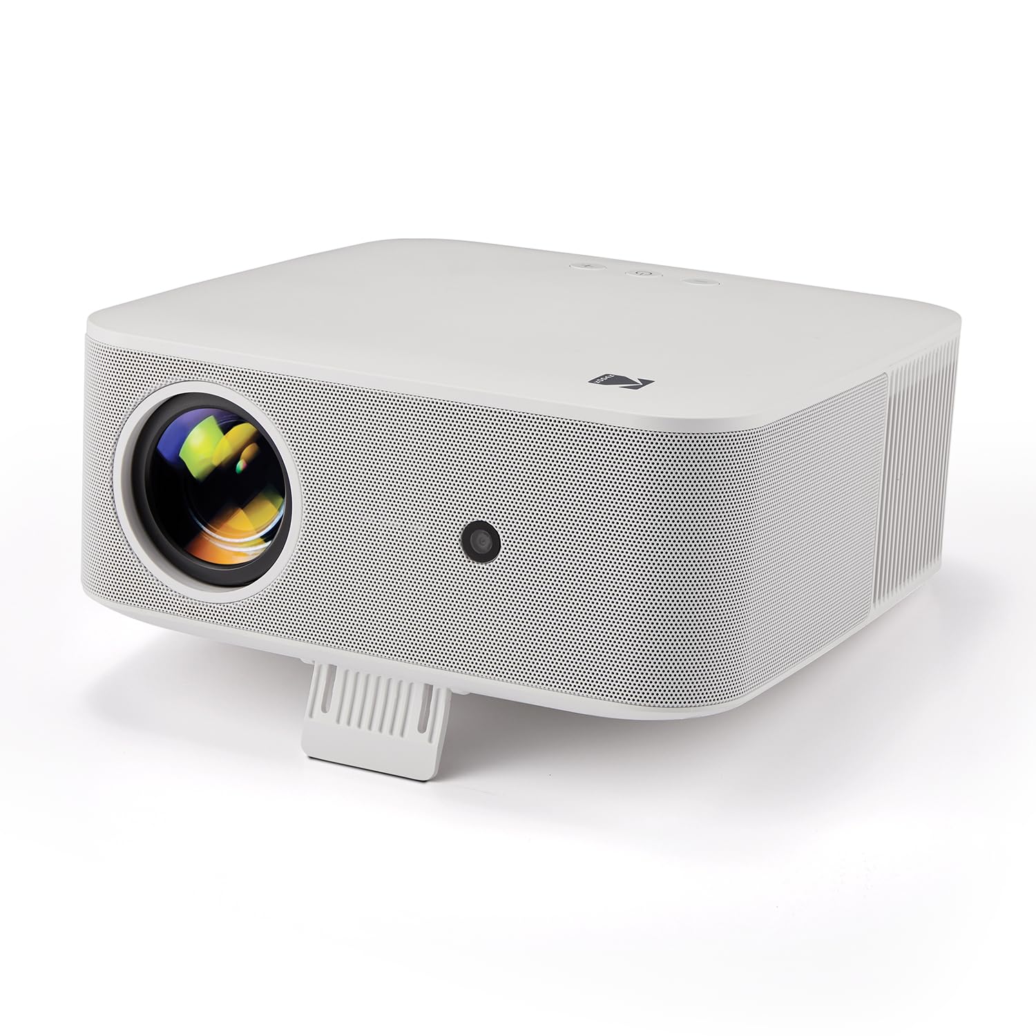 KODAK Flik X20 1080p Smart Projector - White - Built-In ATV Dongle & Smart Projector Apps - Android TV 12 & Google Assistant Remote for Home Theater - Full HD 1080p with HDR10+ & 4K Decoding