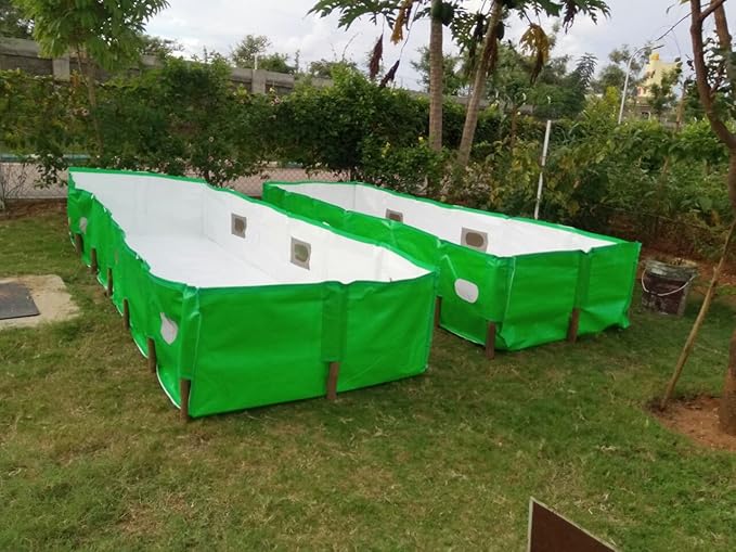 ZAM Vermi Bed (Agri Vermi Compost Making Bed) 12 ft. Length x 4 ft. Width x 2 ft. Height, 350 GSM