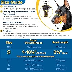BARKLESS Basket Muzzle for Dogs, Humane Muzzle to