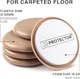 X-Protector Furniture Sliders for Carpet 16 pcs 9 cm Moving Pads view 3