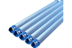 RUSIKO Pool Vacuum Hose, 5 Pack Pool Cleaner Hose Replacement for Inground Pools, 39 Inch Single Length Swimming Pool Vacuum Hose and Drain Hose, Compatible with Zodiac MX6 MX8
