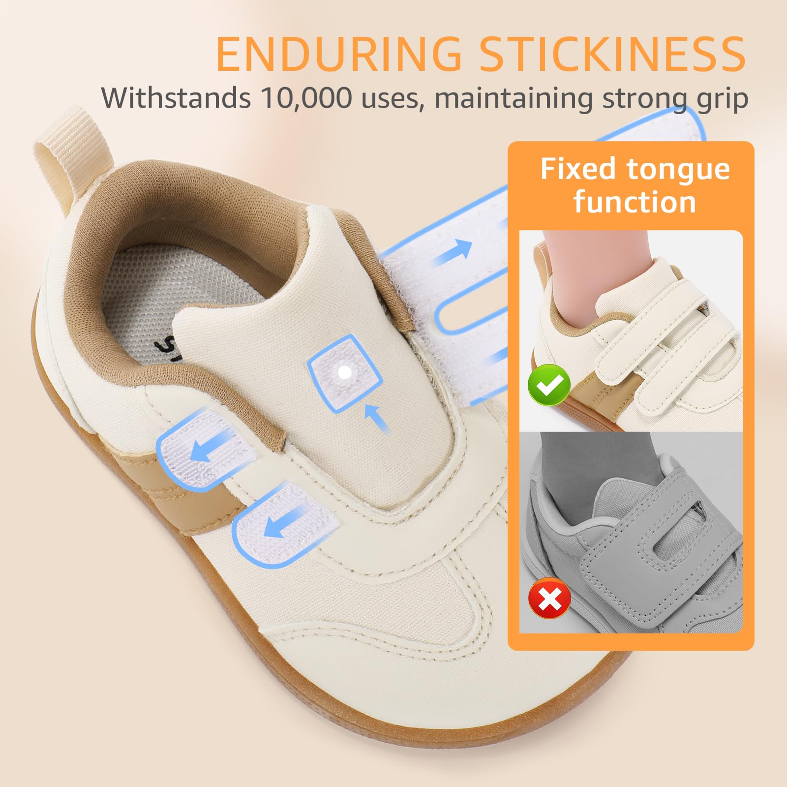 Toddler Wide Toe Box Shoes:Boys Barefoot Shoes Kids Walking Shoes Boy Sneakers Non-Slip Zero Drop Shoes,Toddler First Walking Shoes Comfort Tennis Outdoor Activities