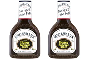 Sweet Baby Rays Honey Barbecue BBQ Sauce 18 oz Pack of 2 w/Exit 28 Bargains Sticker - Award Winning Honey BBQ Sauce Bundle