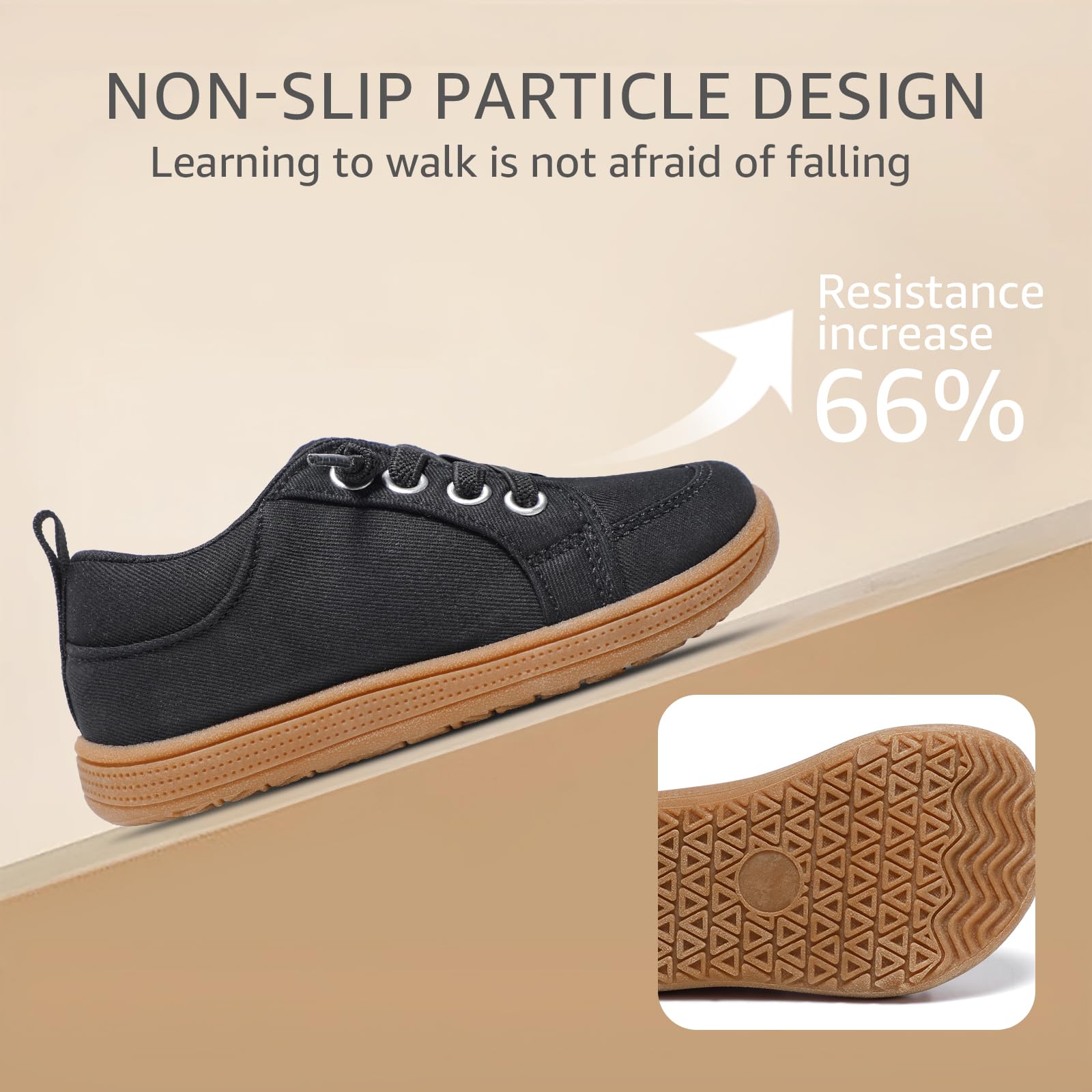 STQ KIDS Toddler Wide Toe Box Shoes: Girls Barefoot Shoes Kids Tennis Shoes Girl Sneakers Non-Slip Zero Drop,Toddler First Walking Shoes Flex Comfort Outdoor Graphite Black Toddler Size 10