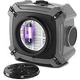 Abestorm Air Scrubber 4 Stage with UV-C Light, HEPA/Activated Carbon Filter, MERV-10 Filter, Industrial Commercial Air Scrubbers Negative Air Machine Cleaner, 550CFM Airflow, V2