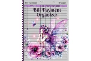 Bill Payment Organizer: Monthly Bill Payment Log Book, Bill Tracker Notebook