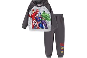 Marvel Spiderman Cosplay Costume Avengers 2 Pcs Pocket Hoodie&Pants Hulk Hooded Outfit Venom Captain America Apparel Kid 2-9Y